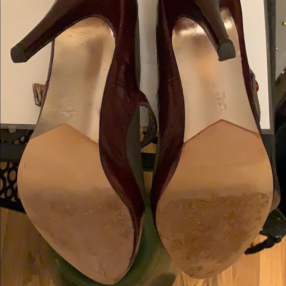 EUC Dolce Vita Grey Suede and Burgundy Heels 👠 - Picture 6 of 6